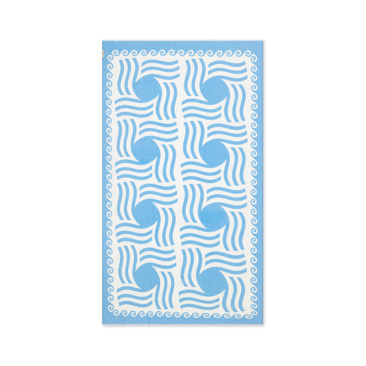 Mykonos Pareo - Aegean Blue Sun Pattern